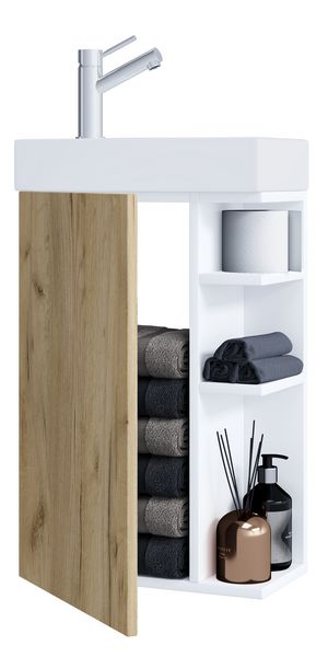 Produktbild: 2-tlg G&auml;ste WC Waschplatz Bad Waschtisch Lumia