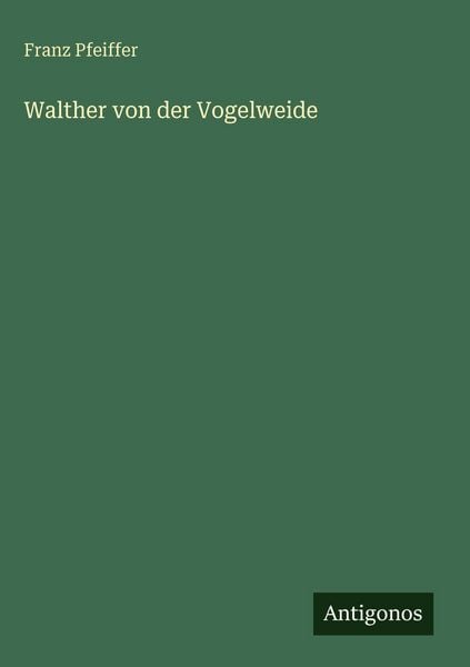 Produktbild: Walther von der Vogelweide