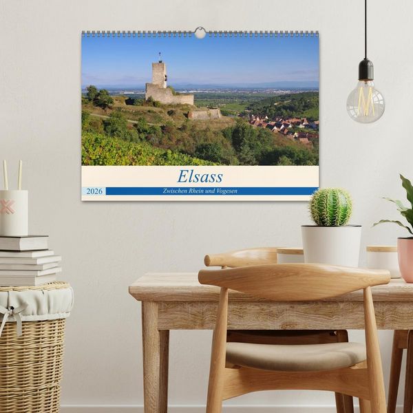 Produktbild: Elsass - Zwischen Rhein und Vogesen (Wandkalender 2026 DIN A3 quer), CALVENDO Monatskalender