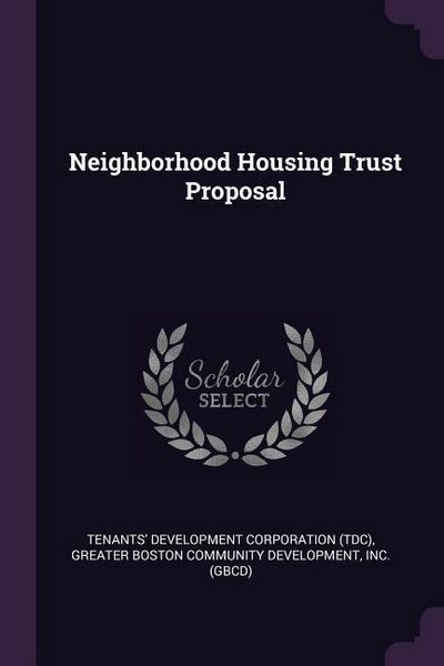 Produktbild: Neighborhood Housing Trust Proposal