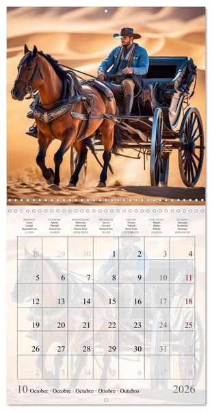 Produktbild: Western Cowboys (Wall Calendar 2026 12 &times; 12 Inch) CALVENDO 12 Month Wall Calendar