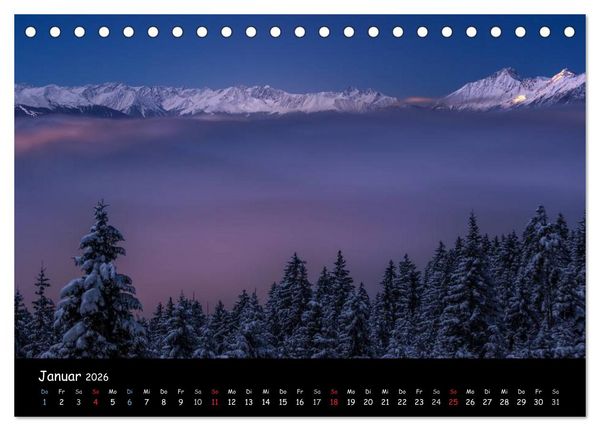 Produktbild: Tiroler Stimmungen (Tischkalender 2026 DIN A5 quer), CALVENDO Monatskalender