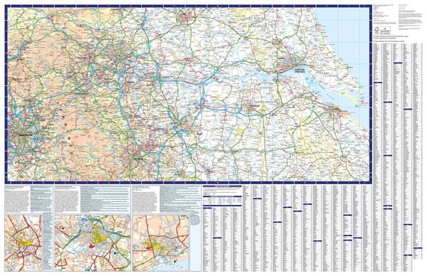 Produktbild: Yorkshire A-Z Visitors Map