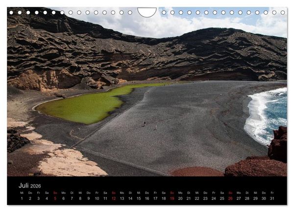 Produktbild: Unterwegs auf Lanzarote (Wandkalender 2026 DIN A4 quer), CALVENDO Monatskalender
