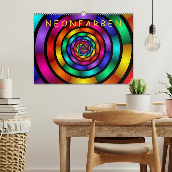 Produktbild: Neonfarben (Wandkalender 2026 DIN A3 quer), CALVENDO Monatskalender