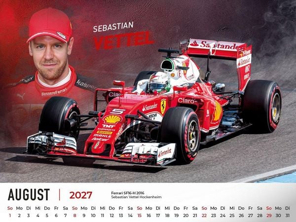 Produktbild: Ferrari Legenden in der Formel 1 Kalender 2027