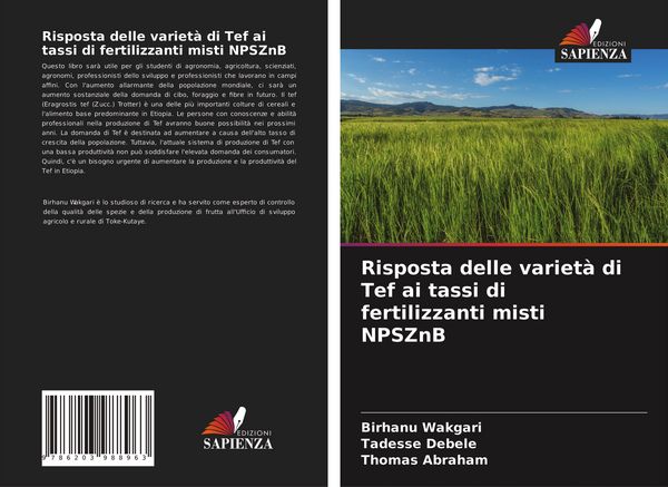 Produktbild: Risposta delle variet&agrave; di Tef ai tassi di fertilizzanti misti NPSZnB