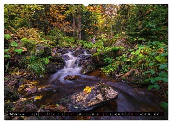 Produktbild: Fl&uuml;sse und Seen im Harz (hochwertiger Premium Wandkalender 2026 DIN A2 quer), Kunstdruck in Hochglanz