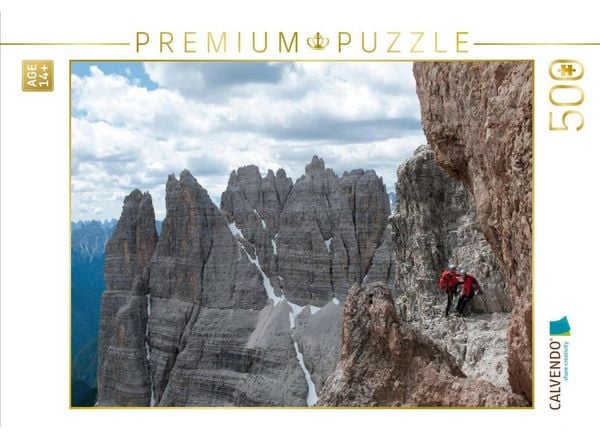 CALVENDO Puzzle Aufstieg Paternkofel | 500 Teile Lege-Größe 48 × 36 cm Foto-Puzzle für Erwachsene