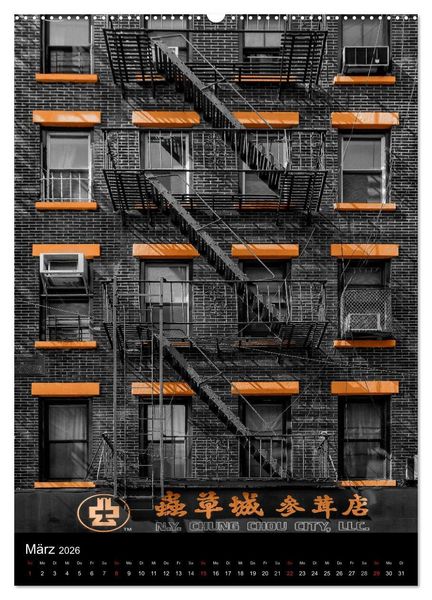Produktbild: New York Colorkey (hochwertiger Premium Wandkalender 2026 DIN A2 hoch), Kunstdruck in Hochglanz