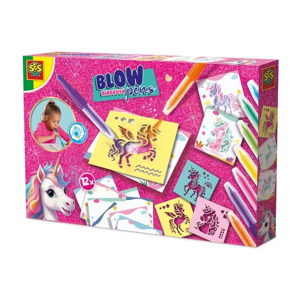SES CREATIVE Blow Airbrush pens Einhorn