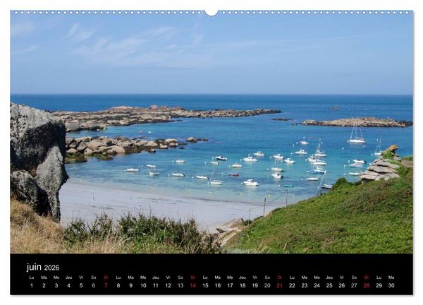 Produktbild: Balade en C&ocirc;tes d'Armor (Calendrier mural 2026 DIN A2 vertical) calendrier de bureau