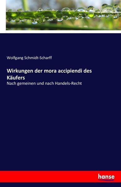 Produktbild: Wirkungen der mora accipiendi des K&auml;ufers