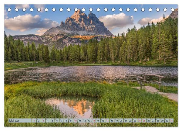 Produktbild: Dolomiten, Alpenparadies im Norden Italiens (Tischkalender 2026 DIN A5 quer), CALVENDO Monatskalender