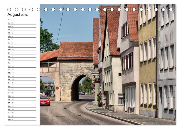 Produktbild: N&ouml;rdlingen - Ansichtssache (Tischkalender 2026 DIN A5 quer), CALVENDO Monatskalender