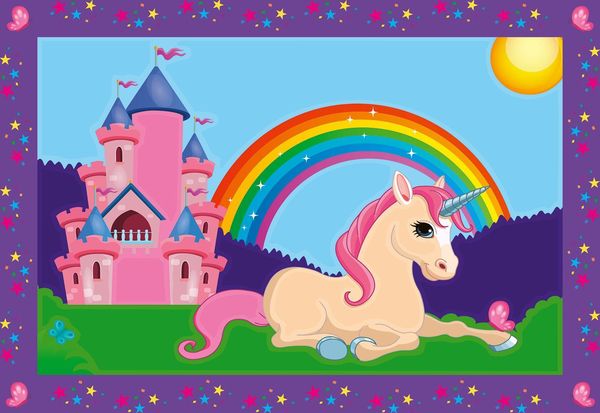 Produktbild: CreArt, Malen nach Zahlen Junior - Bunte Einhornwelt
