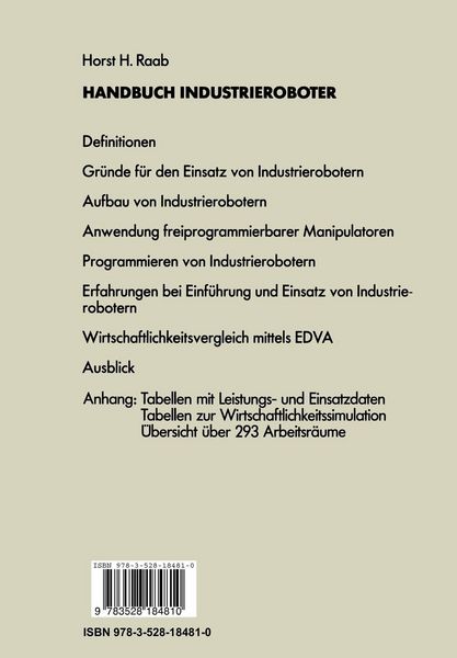 Produktbild: Handbuch Industrieroboter