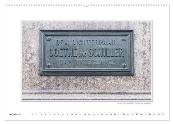Produktbild: Emotionale Momente: Weimarer Ansichten. (hochwertiger Premium Wandkalender 2027 DIN A2 quer), Kunstdruck in Hochglanz