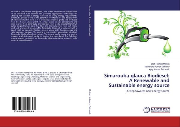 Produktbild: Simarouba glauca Biodiesel: A Renewable and Sustainable energy source
