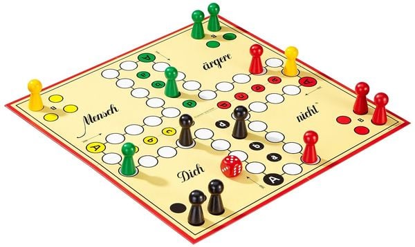Schmidt Spiele - Classic Line - Mensch ärgere Dich nicht, mit großen Spielfiguren