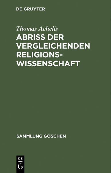Produktbild: Abri&szlig; der vergleichenden Religionswissenschaft
