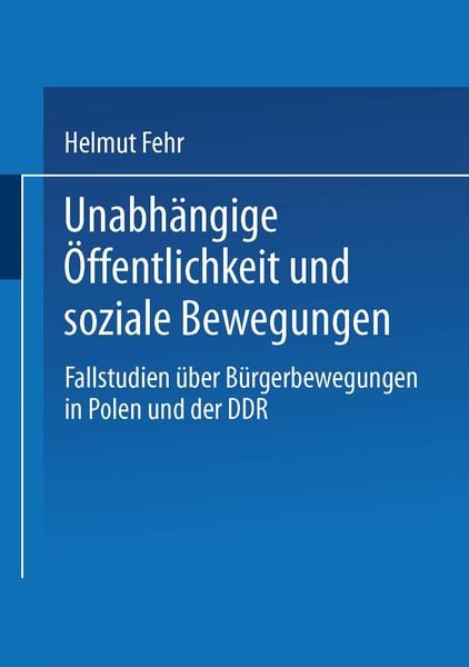 Produktbild: Unabh&auml;ngige &Ouml;ffentlichkeit und soziale Bewegungen