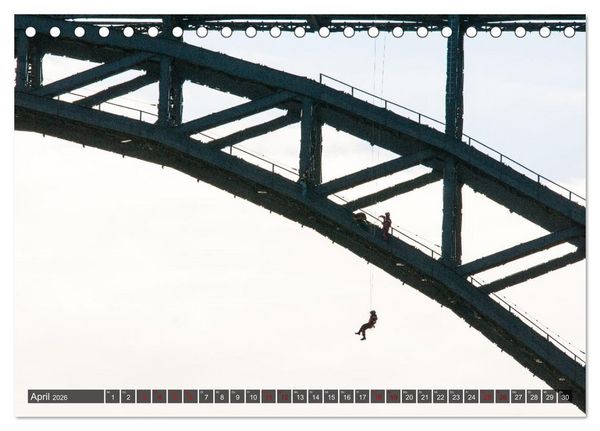 Produktbild: M&uuml;ngstener Br&uuml;cke - Stahlkonstruktion der Superlative (Tischkalender 2026 DIN A5 quer), CALVENDO Monatskalender