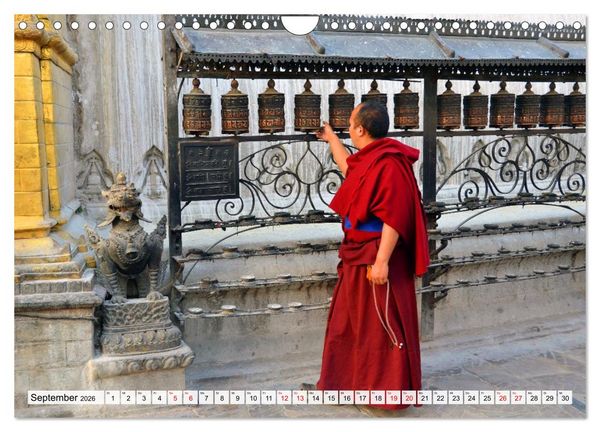 Produktbild: KATHMANDU, Nepals Hauptstadt (Wandkalender 2026 DIN A4 quer), CALVENDO Monatskalender