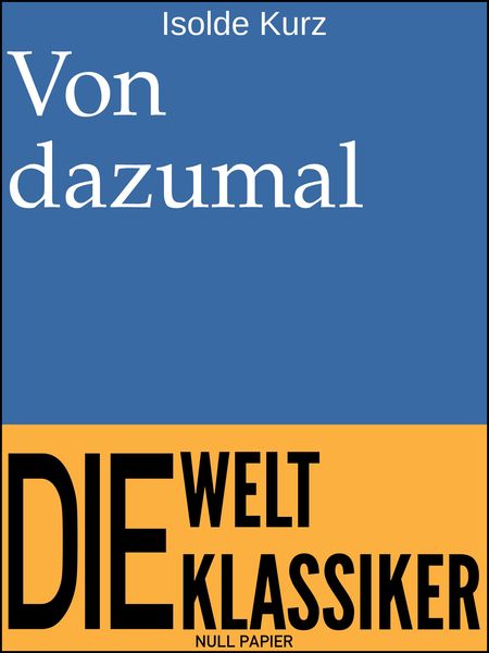 Produktbild: Von dazumal