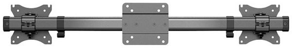 Produktbild: Neomounts Monitor-Tischhalterung FPMA-CB100BLACK 2 Display(s) 25,4 cm (10") - 68,6 cm (27") Schwarz Neigbar