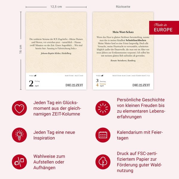 Produktbild: Was mein Leben reicher macht Tagesabrei&szlig;kalender 2027 - Gl&uuml;cksmomente f&uuml;r jeden Tag