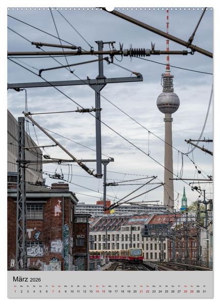 Produktbild: Blicke durch Berlin - Architektur und Atmosph&auml;re (hochwertiger Premium Wandkalender 2026 DIN A2 hoch), Kunstdruck in Hochglanz