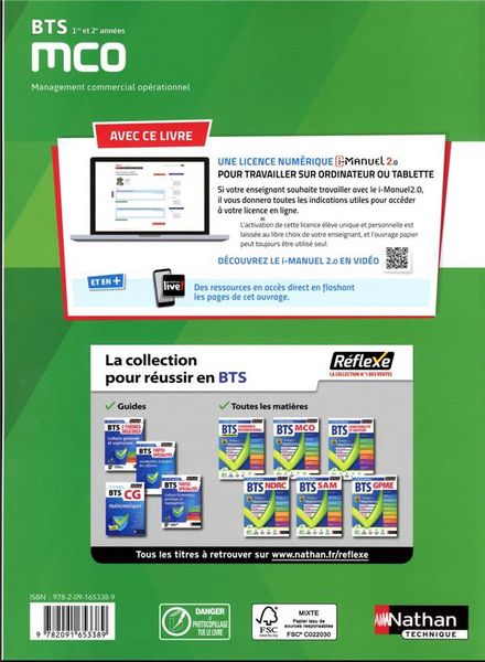Produktbild: Management de l'Equipe Commerciale ; 1re et 2e Annees (Edition 2019)