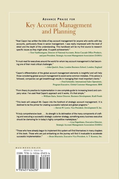 Produktbild: Key Account Management and Planning