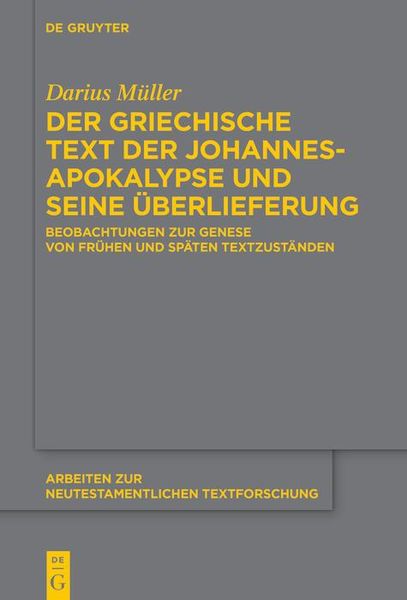 Produktbild: Der griechische Text der Johannesapokalypse und seine &Uuml;berlieferung