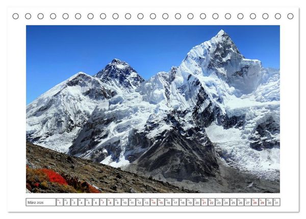 Produktbild: Himalaya - Bergparadies (Tischkalender 2026 DIN A5 quer), CALVENDO Monatskalender