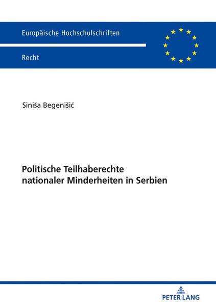 Produktbild: Politische Teilhaberechte nationaler Minderheiten in Serbien