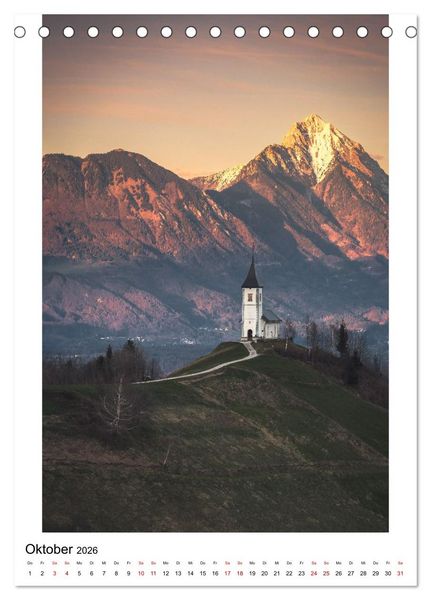Produktbild: Alpenblicke - Ein Jahr in den Alpen (Tischkalender 2026 DIN A5 hoch), CALVENDO Monatskalender