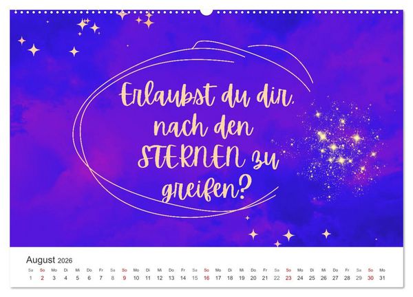 Produktbild: Lass Freude dein Kompass sein (hochwertiger Premium Wandkalender 2026 DIN A2 quer), Kunstdruck in Hochglanz