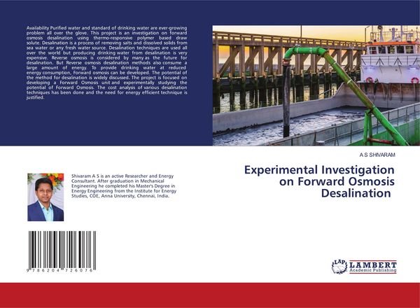Produktbild: Experimental Investigation on Forward Osmosis Desalination
