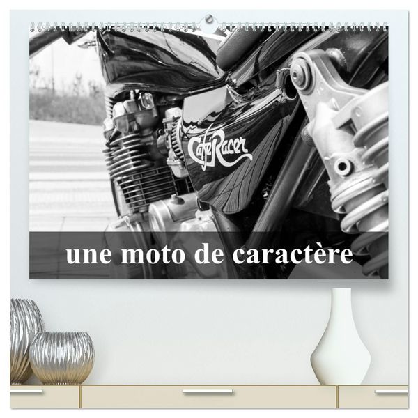 Produktbild: Une moto de caract&egrave;re (Calendrier mural haut de gamme 2027 DIN A2 vertical), CALVENDO calendrier mensuel