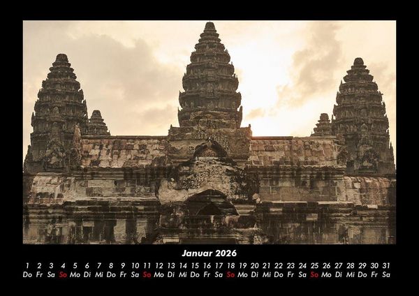 Produktbild: Tempel unserer Erde 2026 Fotokalender DIN A3