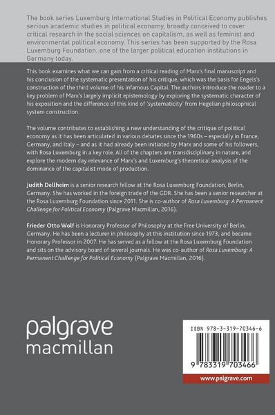 Produktbild: The Unfinished System of Karl Marx