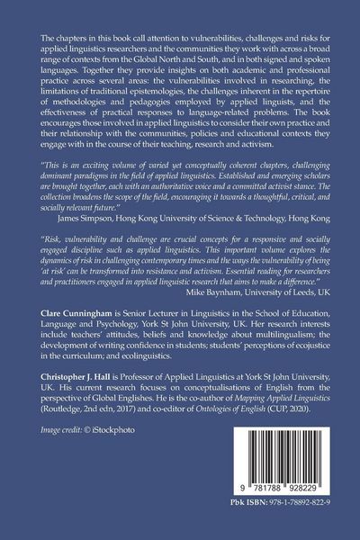 Produktbild: Vulnerabilities, Challenges and Risks in Applied Linguistics