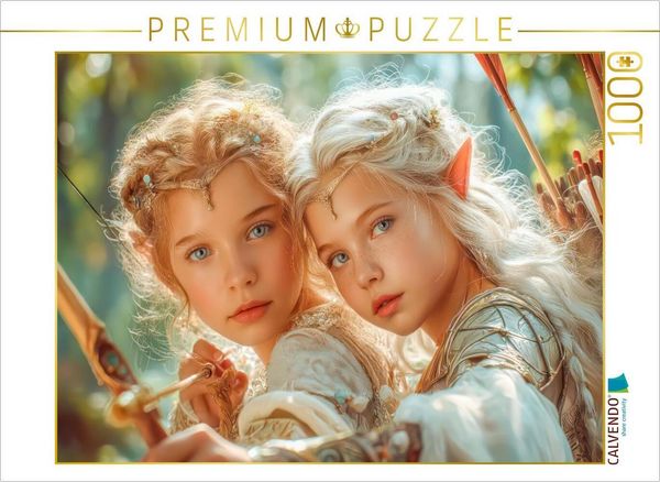 Produktbild: CALVENDO Puzzle Elfenkinder | 1000 Teile Lege-Gr&ouml;&szlig;e 64x48cm Foto-Puzzle f&uuml;r gl&uuml;ckliche Stunden