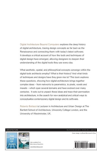 Produktbild: Bottazzi, R: Digital Architecture Beyond Computers