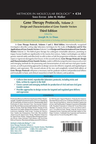 Produktbild: Gene Therapy Protocols