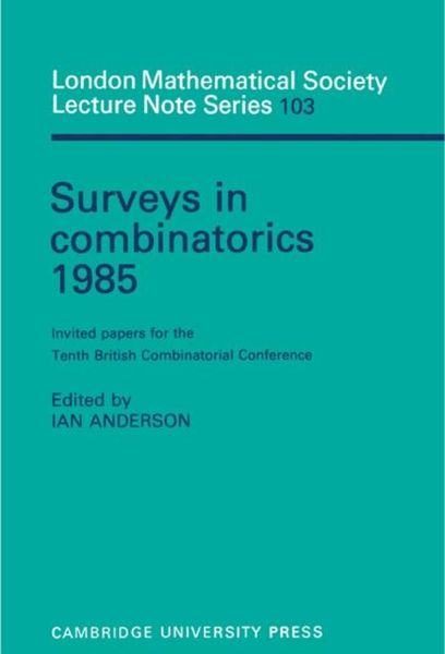 Produktbild: Surveys in Combinatorics 1985