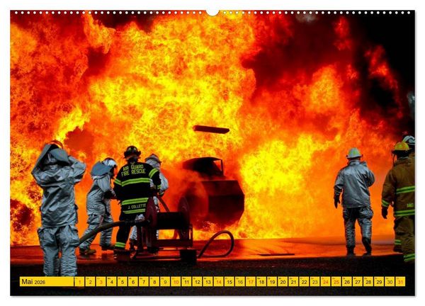 Produktbild: Die Feuerwehr. U.S. Firefighter im Einsatz (Wandkalender 2026 DIN A2 quer), CALVENDO Monatskalender