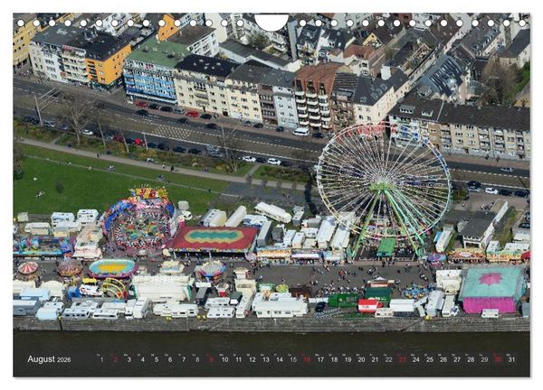 Produktbild: K&ouml;ln - Die Rheinmetropole aus der Luft (Wandkalender 2026 DIN A4 quer), CALVENDO Monatskalender